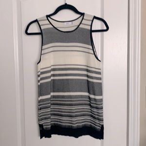 Vince striped knit tank. Like new condition.